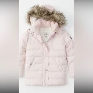 Abercrombie Kids Light Pink Puffer Jacket